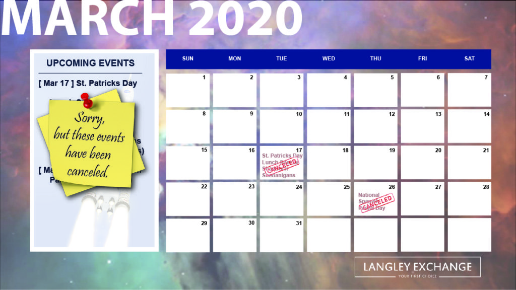 Calendar « Langley Exchange