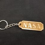 Image of wood NASA Key Ring